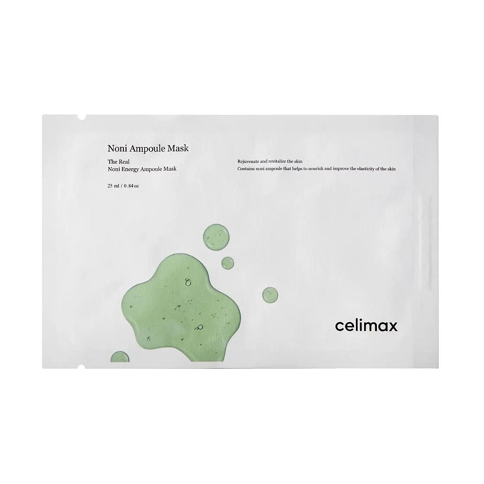 Живильна тканинна маска для обличчя Celimax The Real Noni Energy Ampoule Mask з ноні, 25 мл